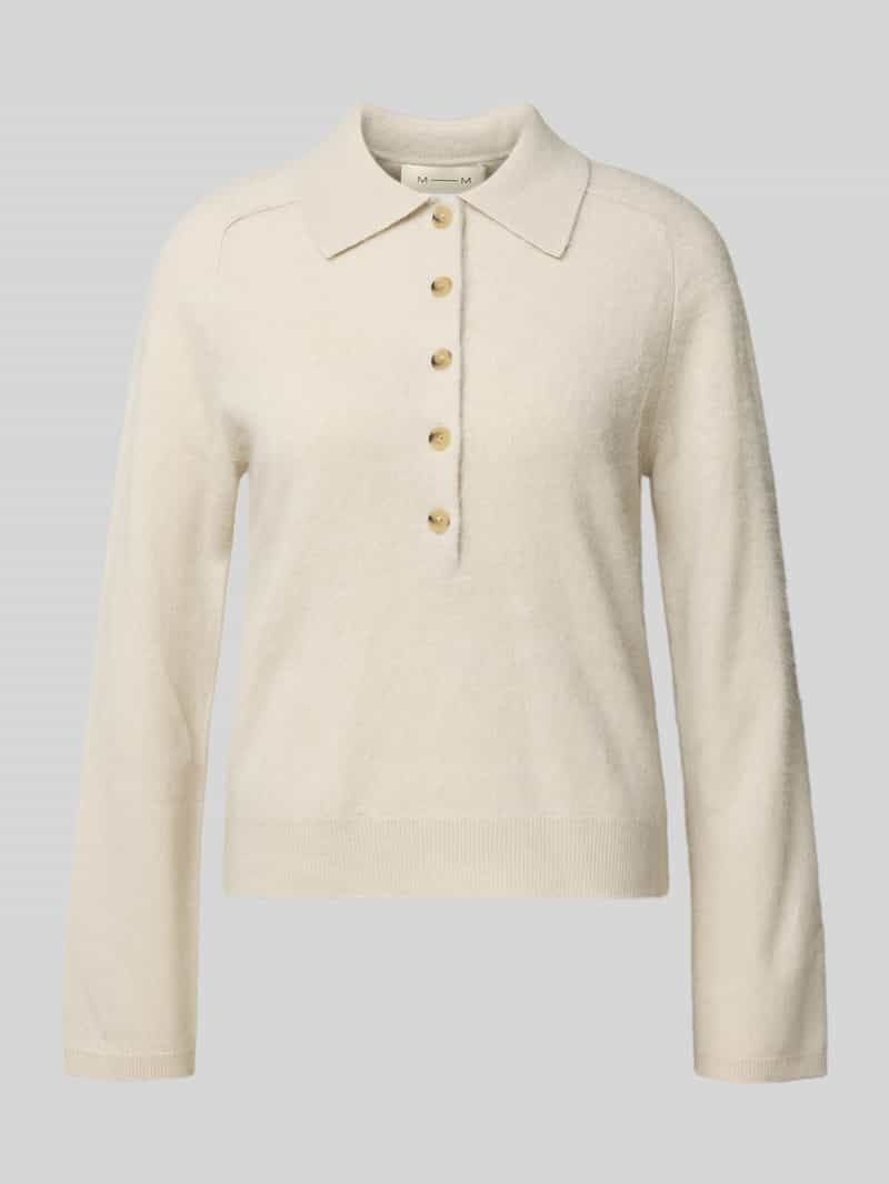 MM by Max Mara Gebreide trui van scheerwol-kasjmiermix model 'CELLULA'