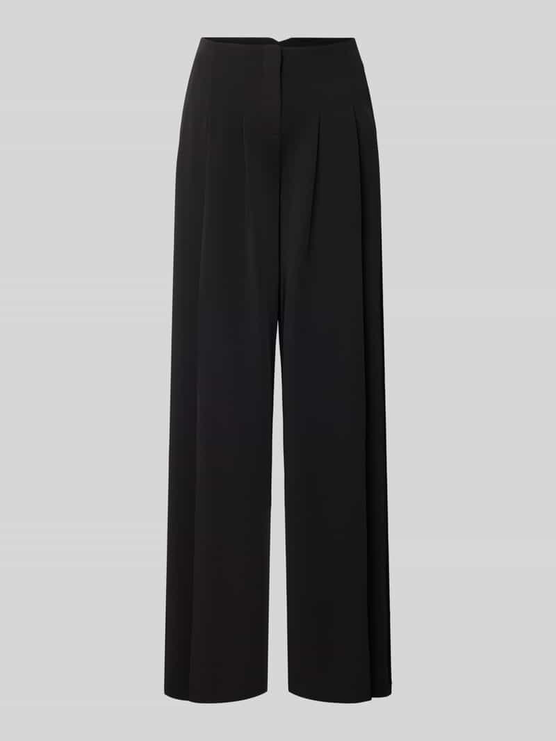 Jake*s Cocktail Stoffen broek met wijde pijpen en plooien