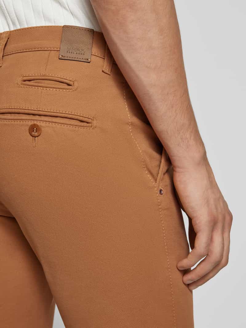 BRAX Broek met knoop- en ritssluiting model 'FABIO'