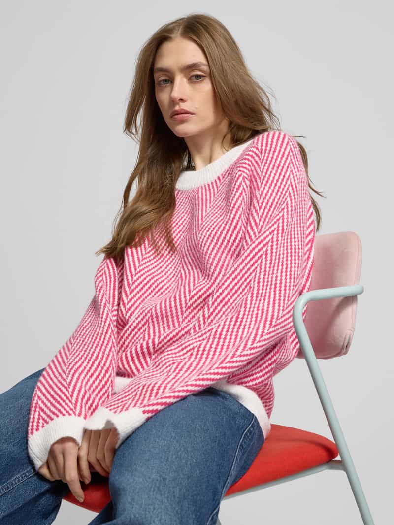 Pieces Regular fit gebreide pullover met wol model 'OLENA'