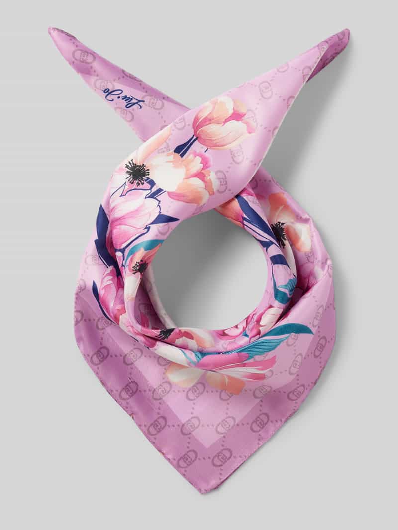 Liu Jo White Sjaal met labeldetails model 'FLOWER CORNER'