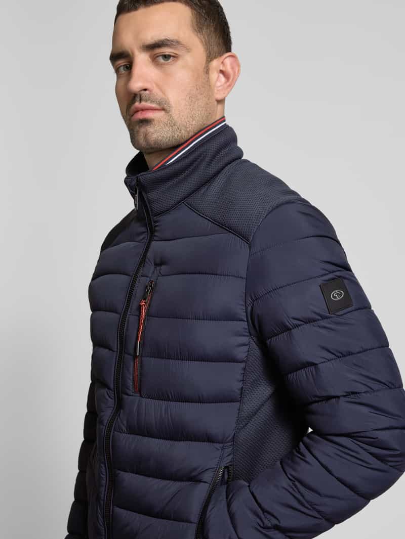 Tom Tailor Regular fit gewatteerd jack met opstaande kraag
