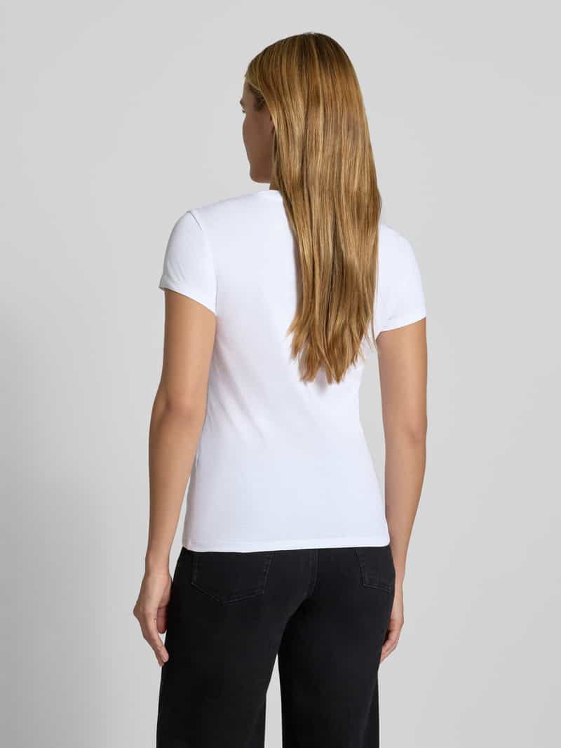 Armani Exchange Slim fit t-shirt van puur katoen