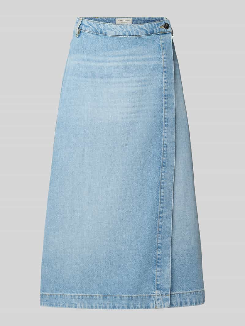 Marc O'Polo Jeansrok in A-lijn van een mix van lyocell en katoen