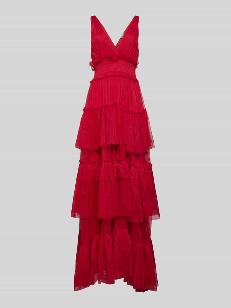 Lace & Beads Avondjurk met V-hals