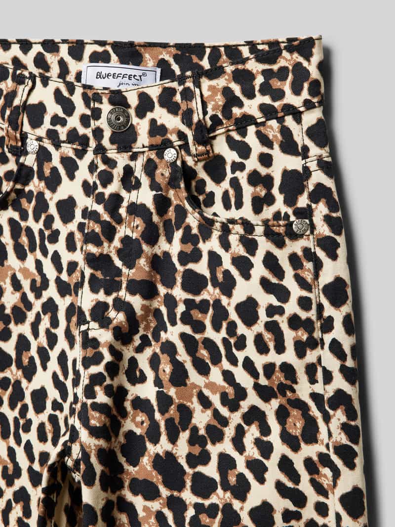 Blue Effect Flared broek met riemlussen