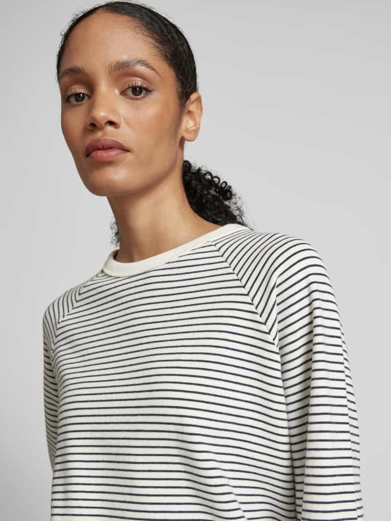 Jake*s Casual Longsleeve met ronde hals