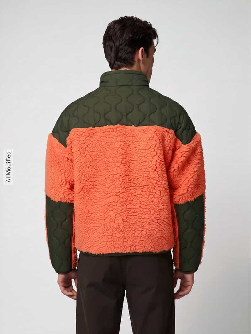 Polo Ralph Lauren Sweatshirt met contrasterende doorgestikte inzet van nylon