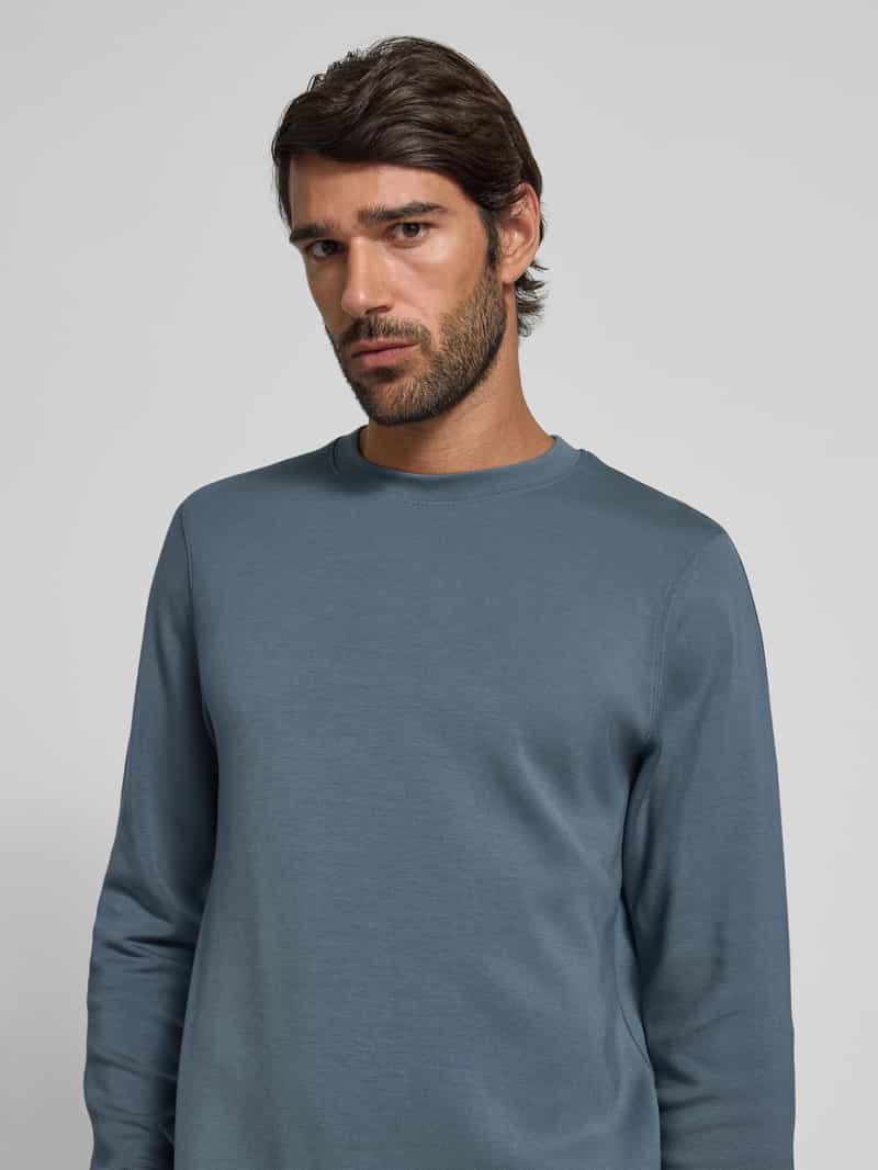 Matinique Sweatshirt met labeldetail model 'harry'