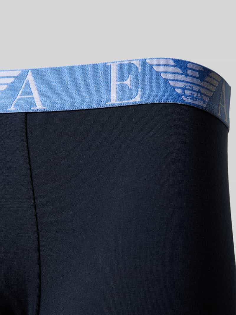 Emporio Armani Boxershort met elastische band met label in een set van 3 stuks