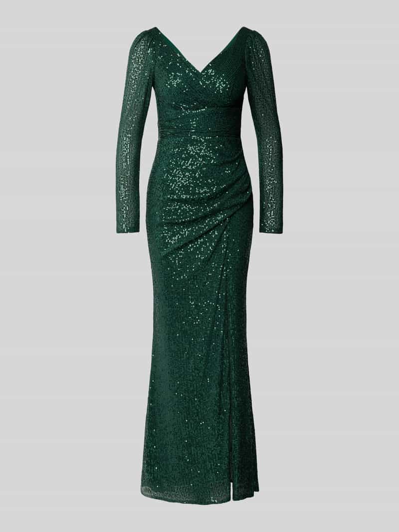 TROYDEN COLLECTION Avondjurk met V-hals