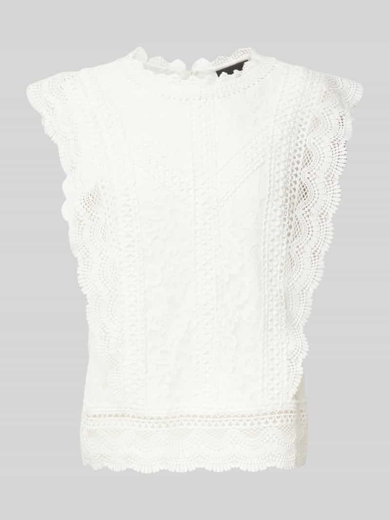 s.Oliver BLACK LABEL Regular fit blouse van kant