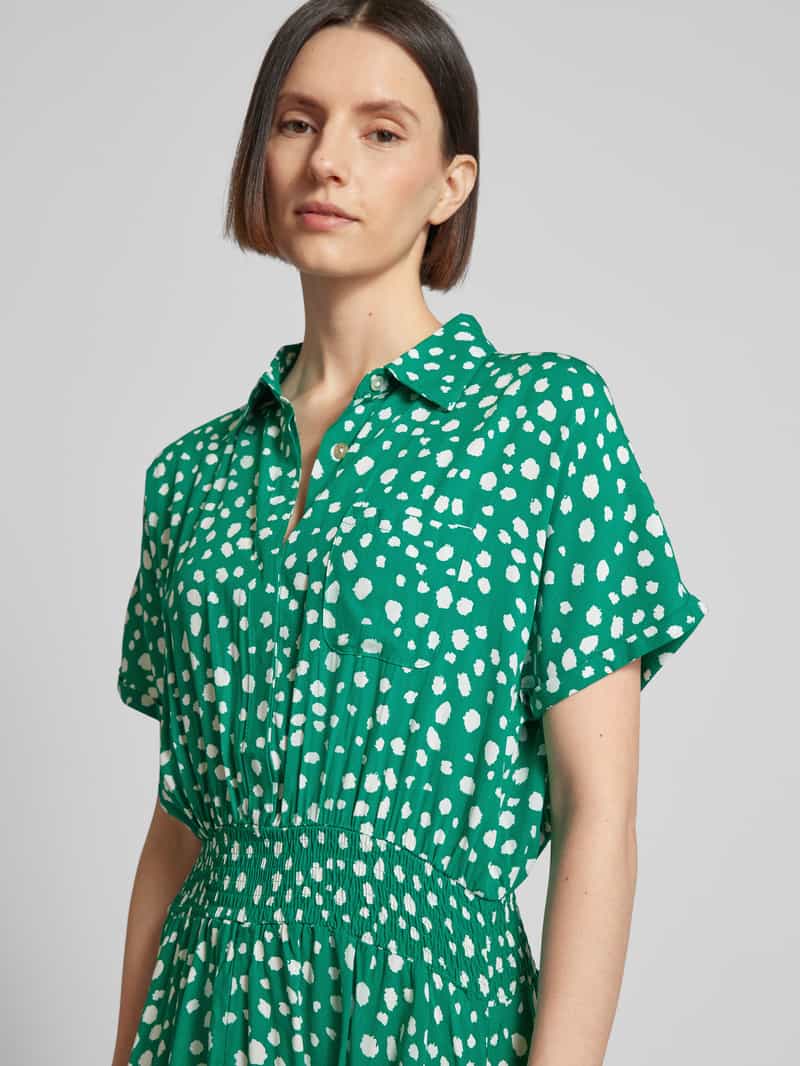 Apricot Overhemdblouse van viscose met all-over motief