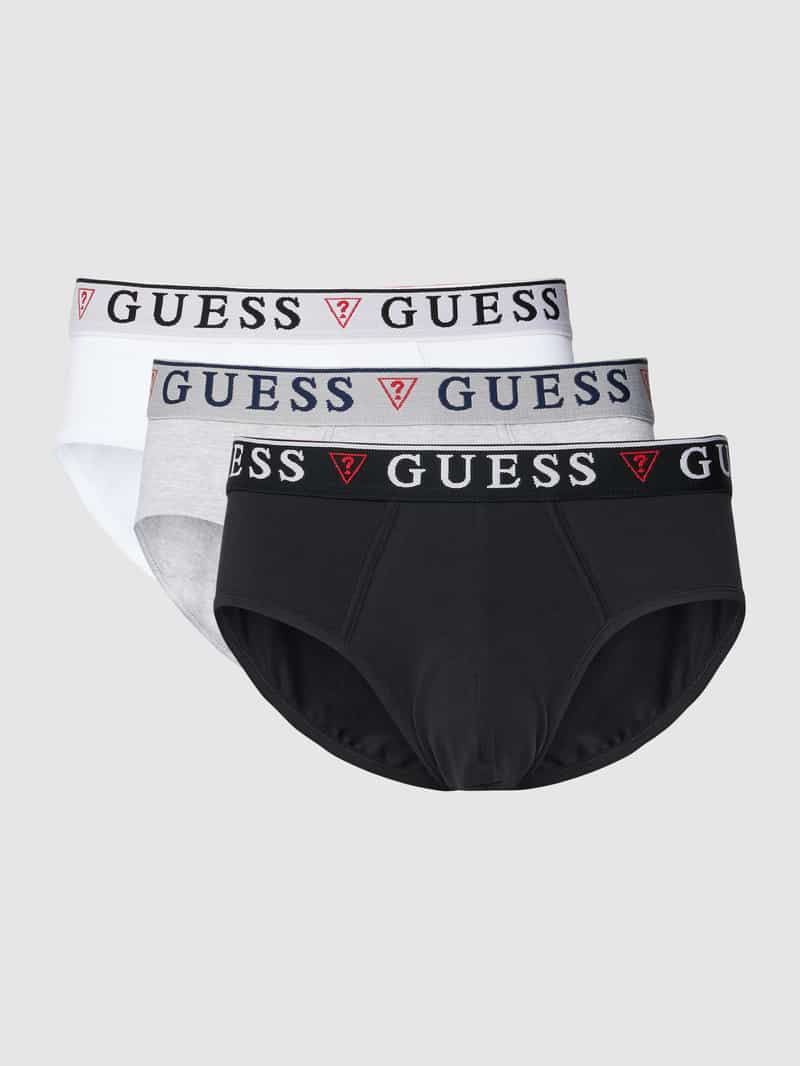 Guess Slip met elastische band in een set van 3 stuks model 'BRIAN HERO'