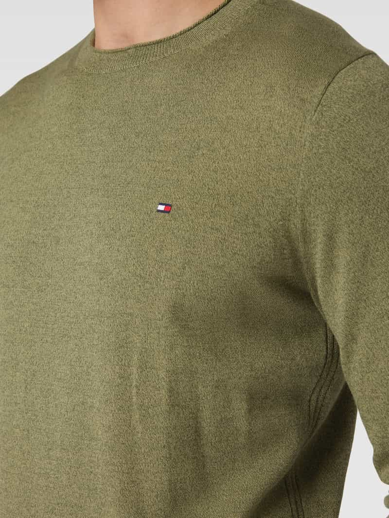 Tommy Hilfiger Gebreide pullover met labelstitching