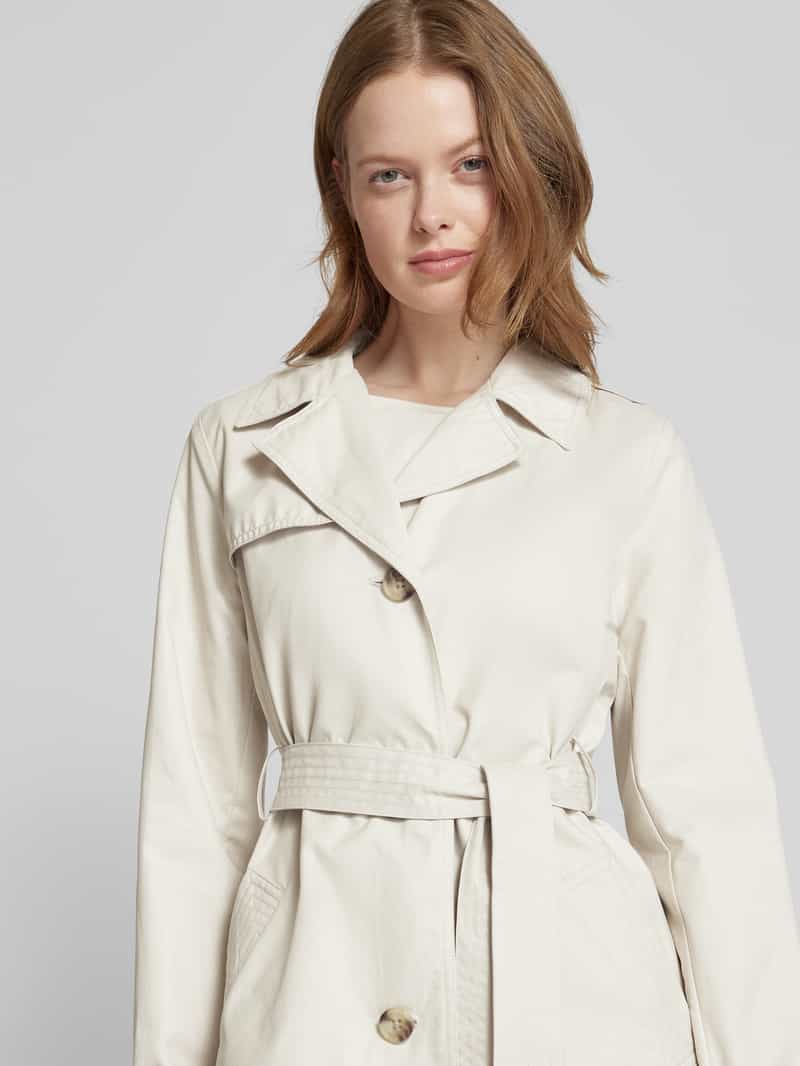 s.Oliver RED LABEL Korte trenchcoat met strikceintuur