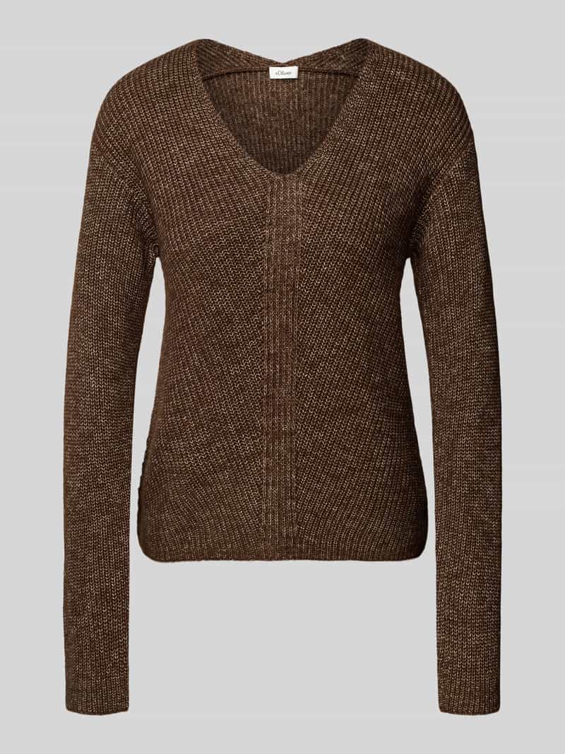 s.Oliver RED LABEL Regular fit gebreide pullover met wol