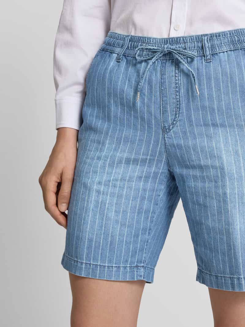 BRAX Korte broek met elastische band en tunnelkoord model 'MAINE'