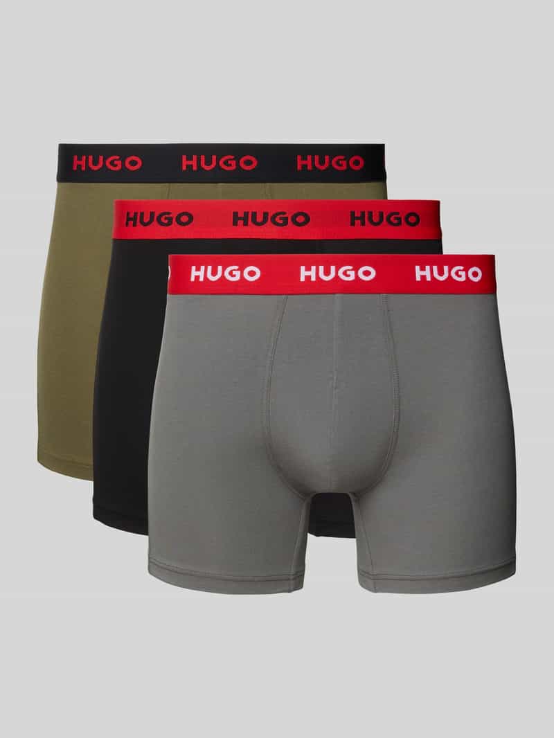 HUGO Boxershort van katoenmix in set van 3