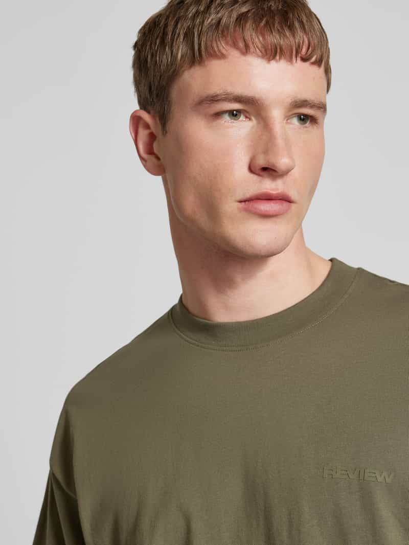 REVIEW Oversized T-shirt met labelprint