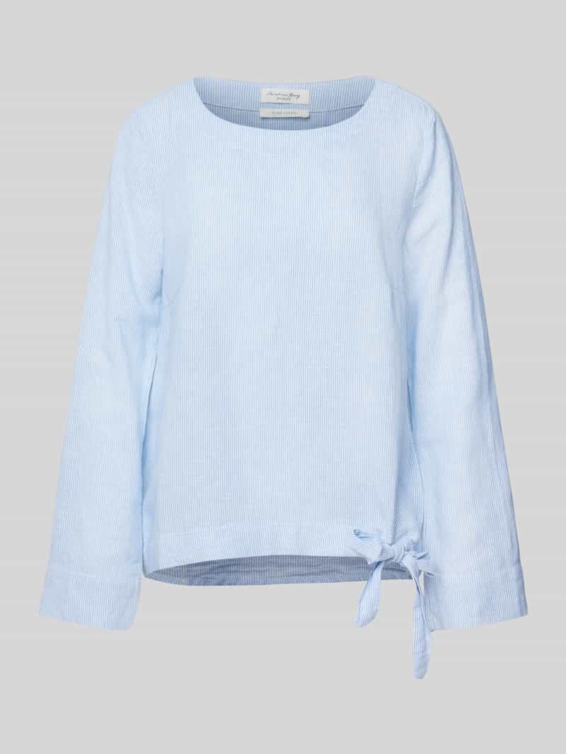 Christian Berg Woman Regular fit linnen blouse met ronde hals