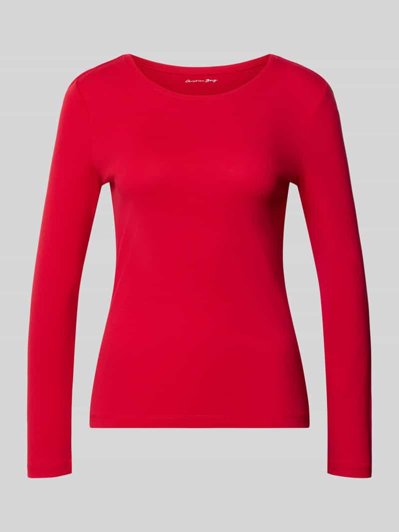 Christian Berg Woman Slim fit shirt met lange mouwen van puur katoen