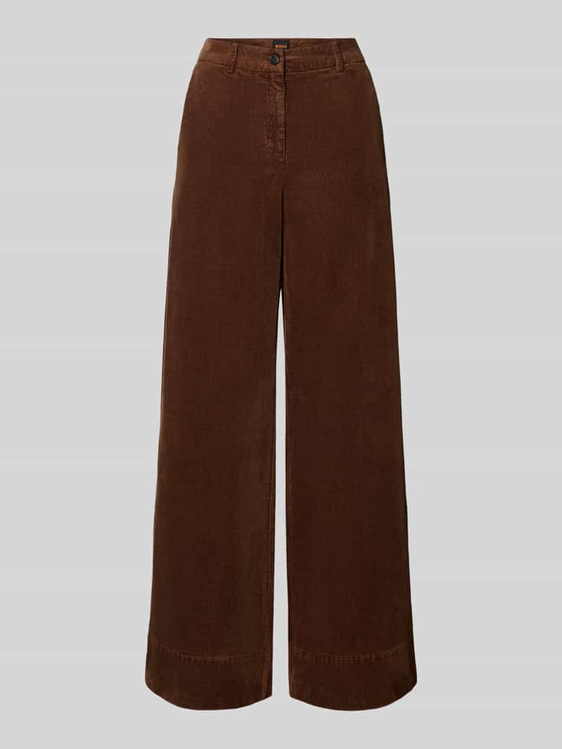 Boss Orange Corduroy broek met wijd been