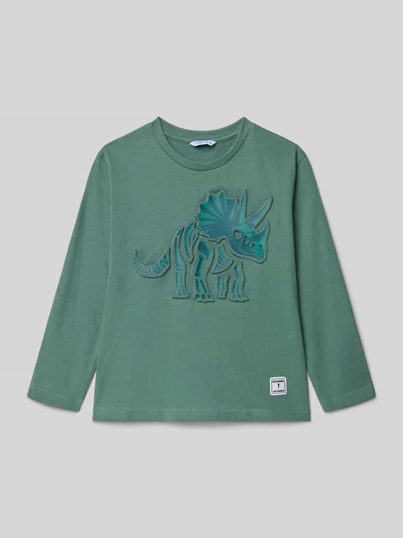 Mayoral Shirt met lange mouwen en labeldetail