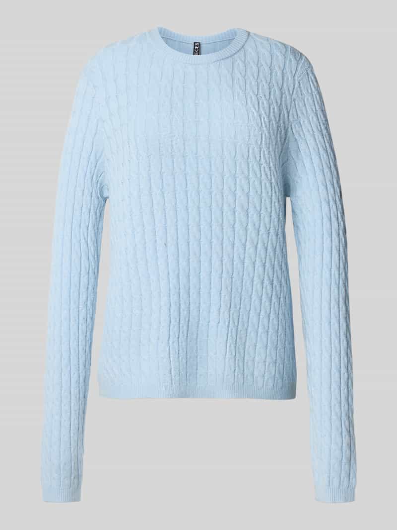 Pieces Regular fit gebreide pullover van viscosemix model 'FIA'