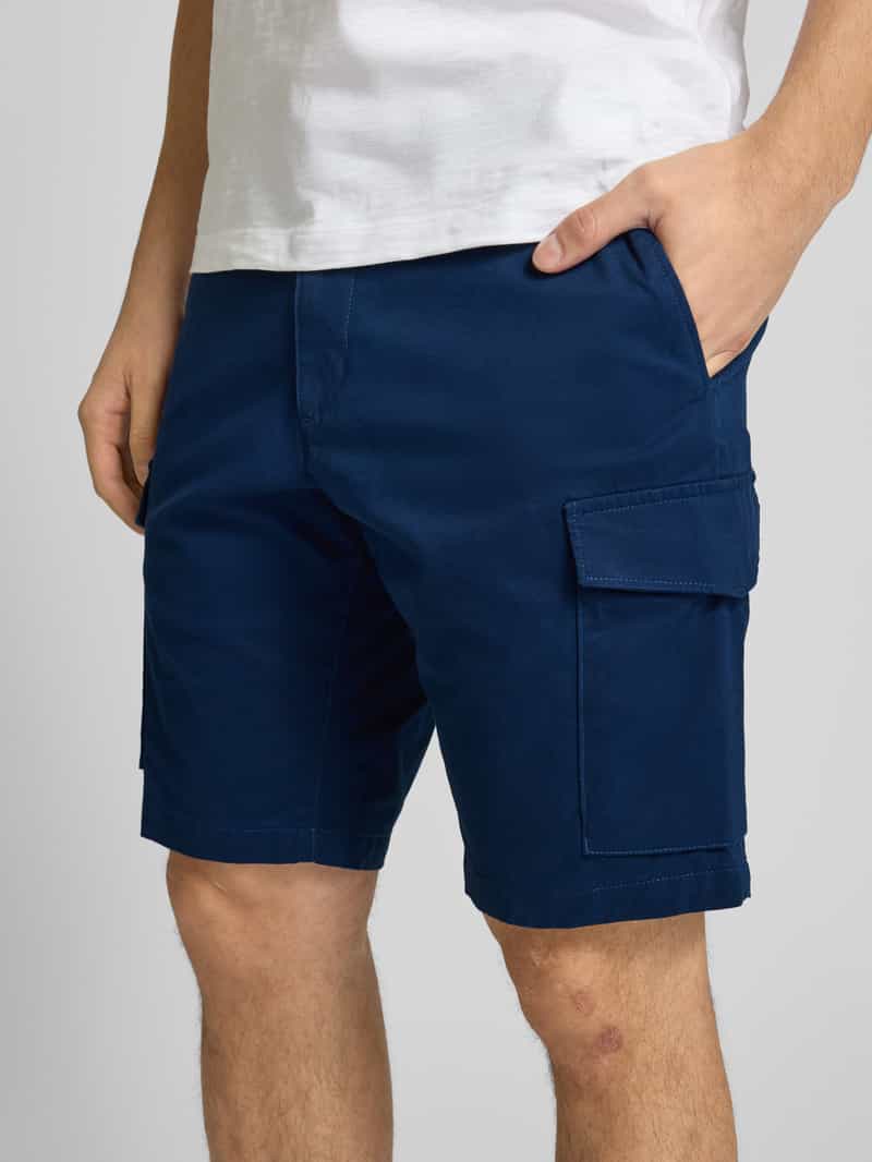 Tommy Hilfiger Regular fit korte cargobroek met riemlussen