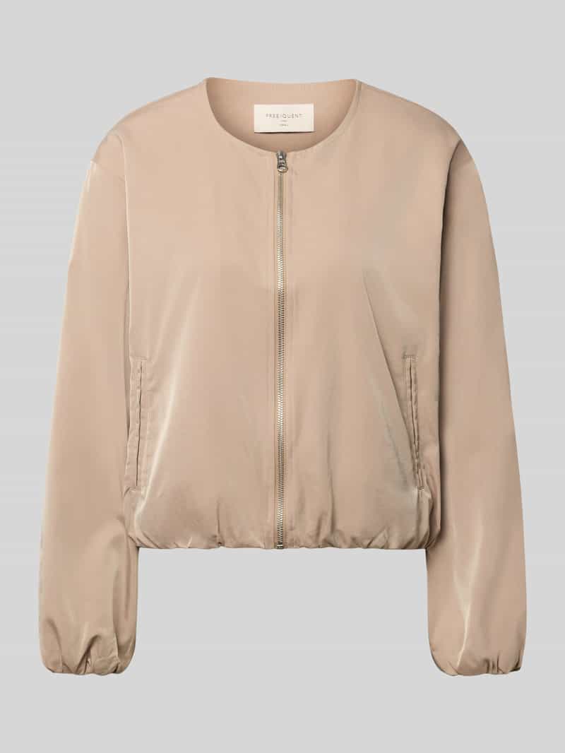 regular fit jack met ronde hals model 'Rachel'