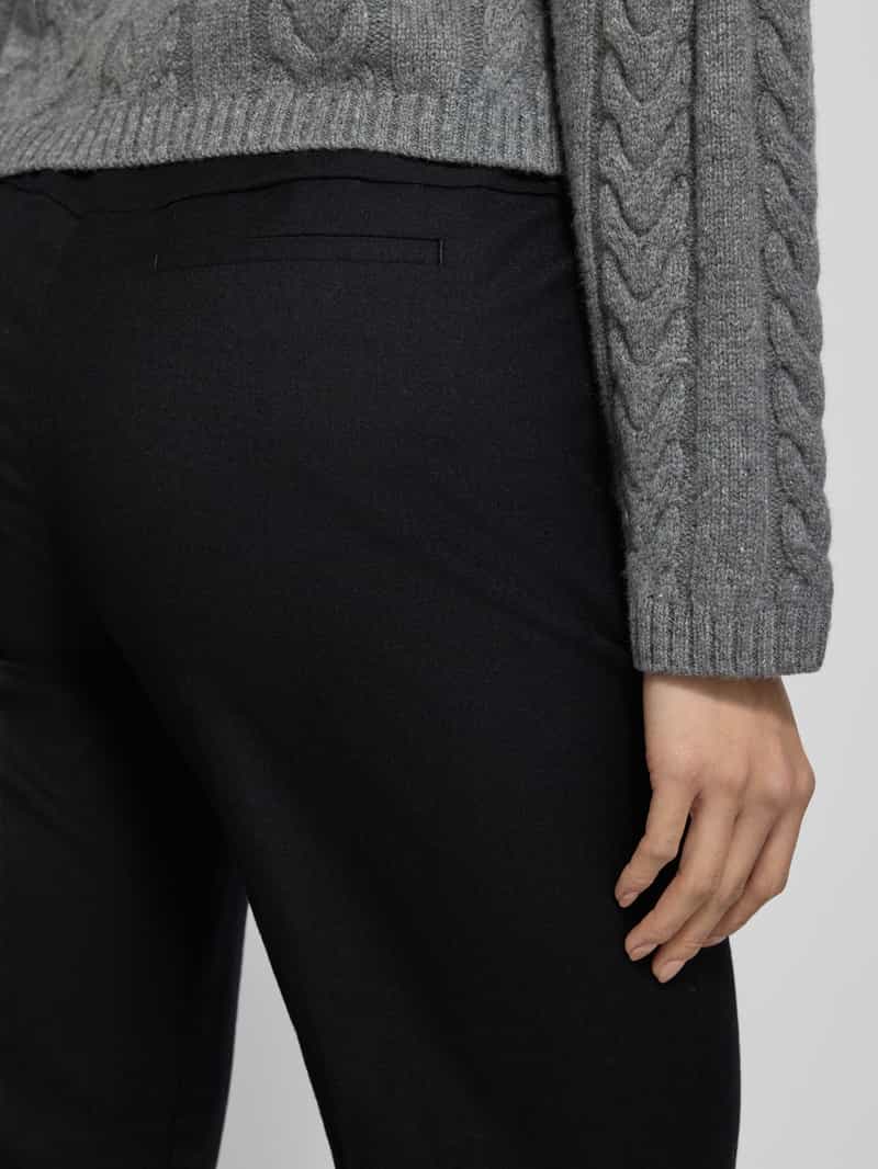 Raphaela By Brax Slim fit broek met elastische band model 'Pam Flared'