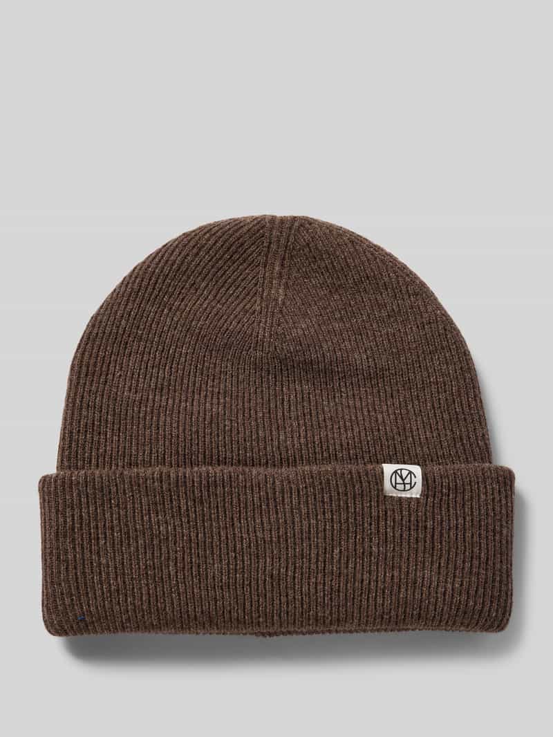 MSCH Copenhagen Beanie van wol met labelpatch