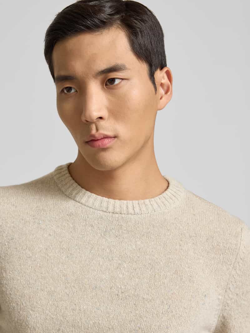 Marc O'Polo Regular fit gebreide pullover van wolmix