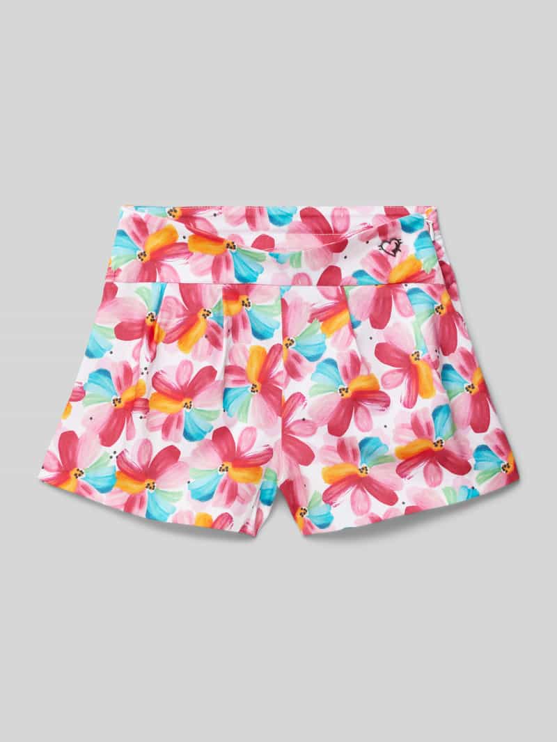 Mayoral Regular fit bermuda met bandplooien