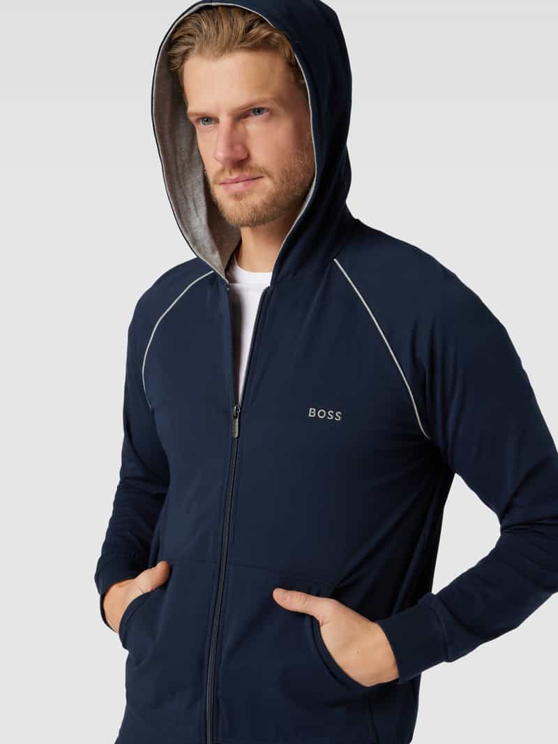 Boss Sweatjack met capuchon model 'Mix&Match'