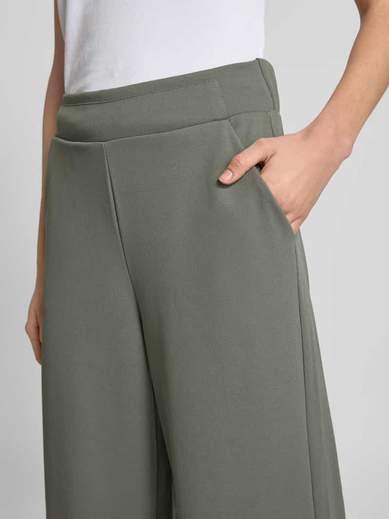 Soyaconcept Wide leg stoffen broek met verkort model 'Siham'