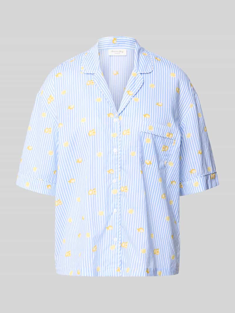 Pyjamabovendeel in all-over look