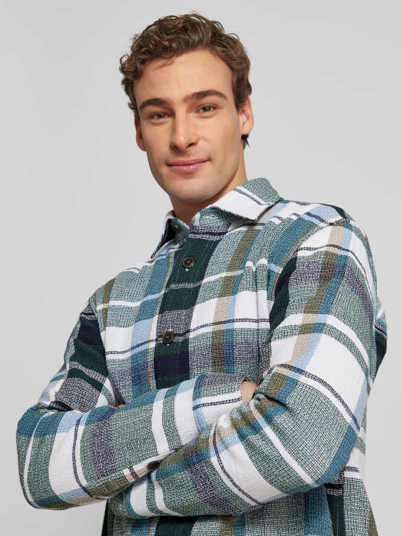 JOOP! JEANS Regular fit overhemdjack met kentkraag model 'Hago'