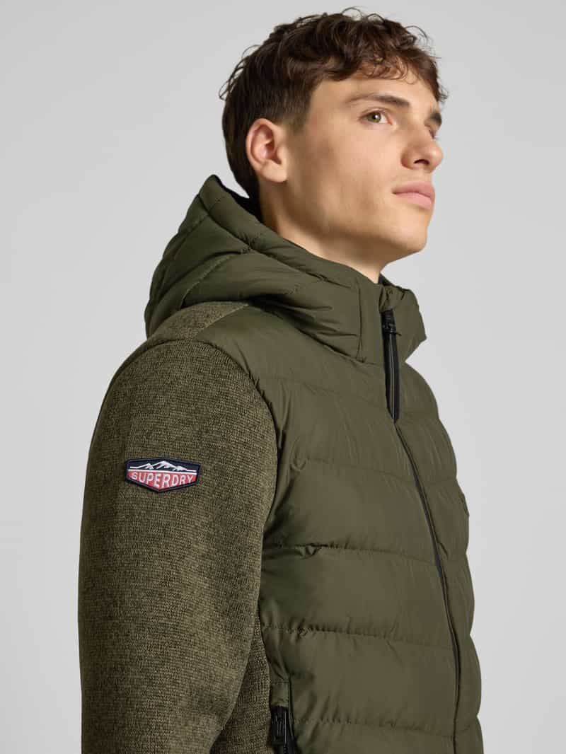 Superdry Gewatteerd jack met capuchon en ritszakken