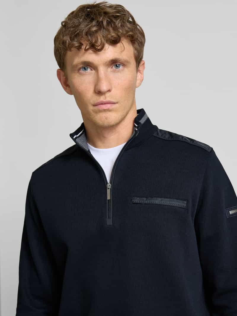 Bugatti Sweatshirt met labeldetail