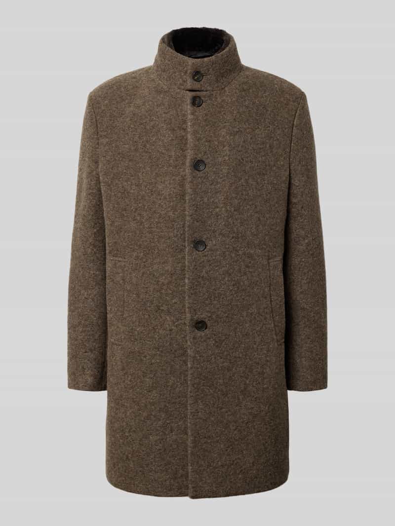 CINQUE Lange jas van scheerwolmix model 'BURTON'