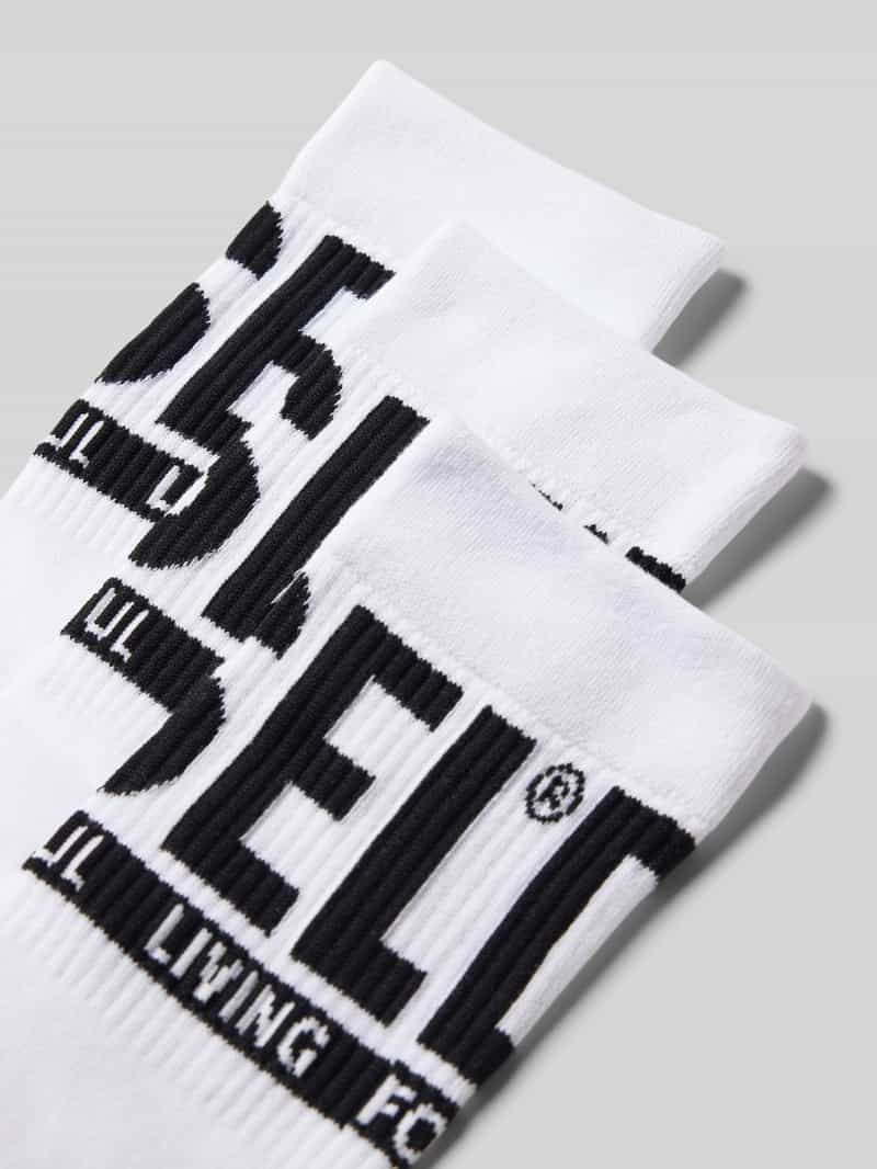 Diesel Sokken met labeldetail in een set van 3 paar