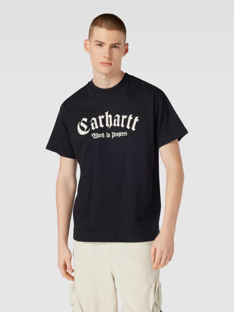 T-shirt met labelprint, model 'ONYX' Carhartt Work In Progress