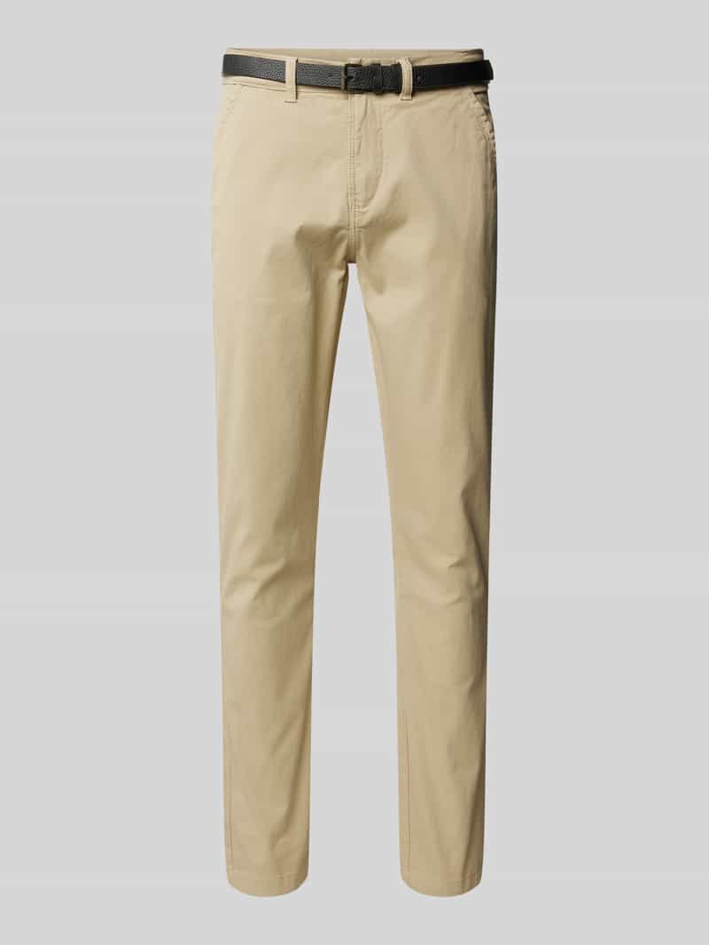 lindbergh Clasic stretch fit chino met riem