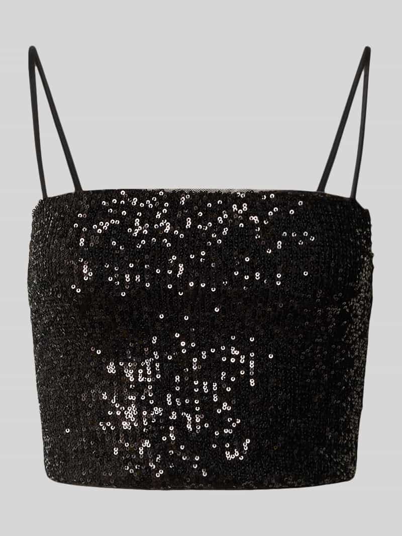 Jake*s Cocktail Slim fit top met all-over pailletten