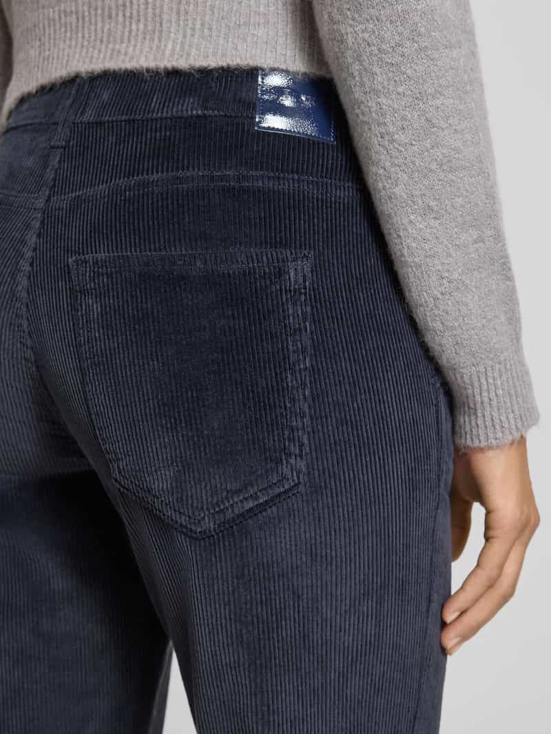BRAX Flared corduroy broek met Franse steekzakken model 'MAINE'