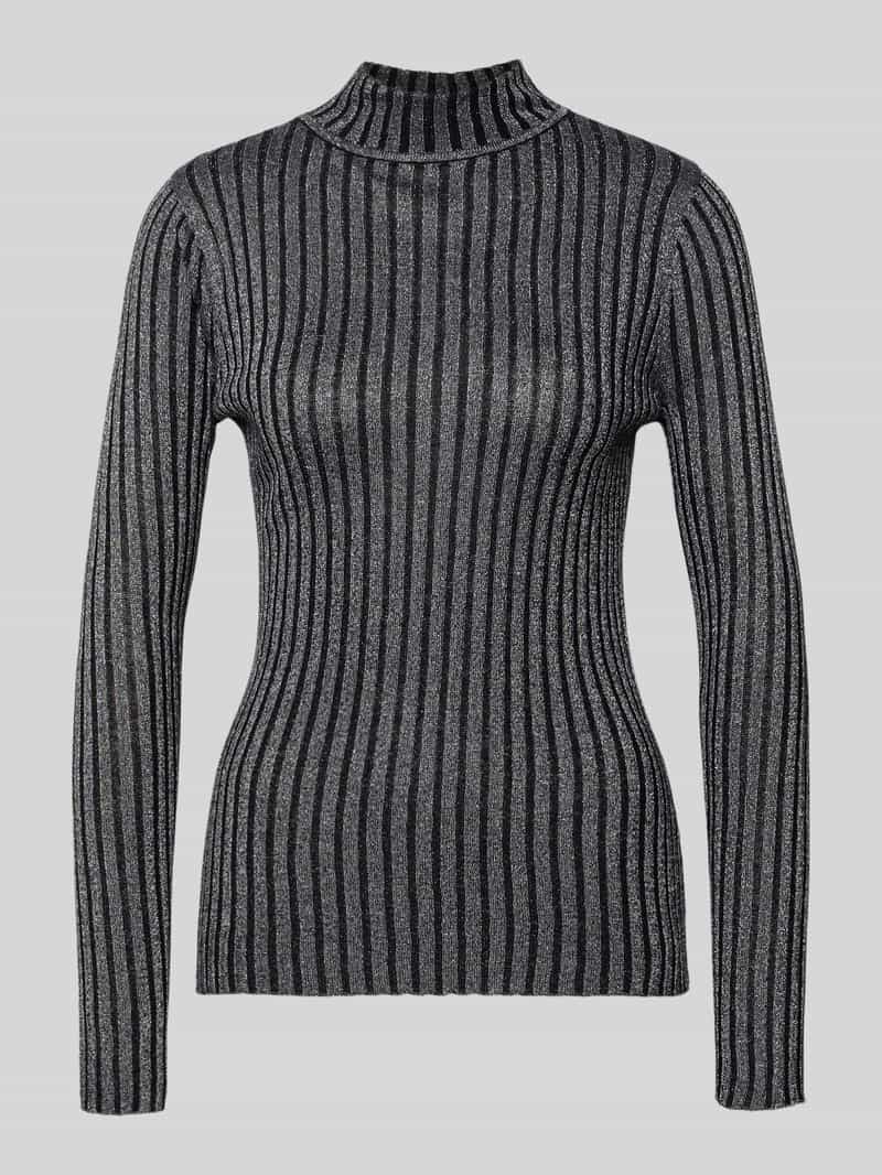 Soyaconcept Pullover van viscosemix met opstaande kraag model 'Violetta'