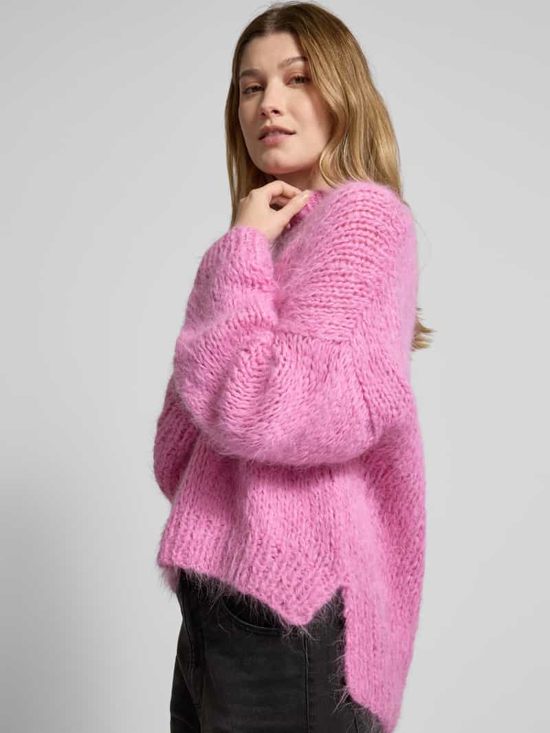 Stella Nova Gebreide pullover van alpacamix met ronde hals