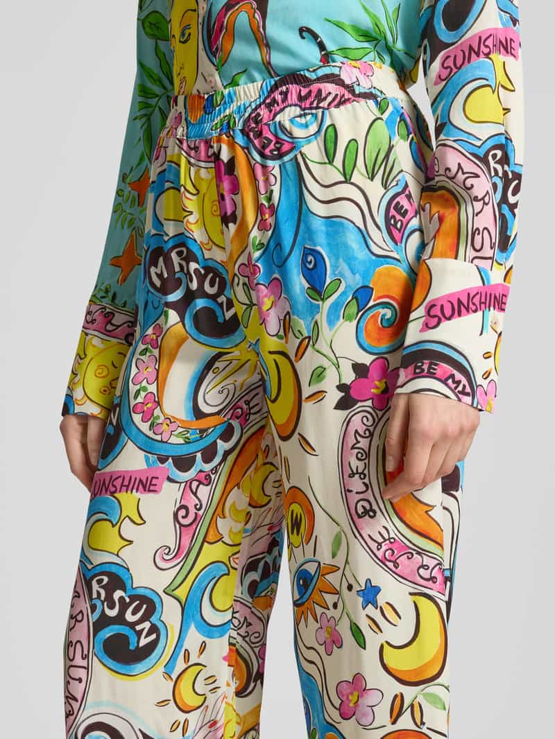 Emily Van den Bergh Stoffen broek van viscose met Franse steekzakken